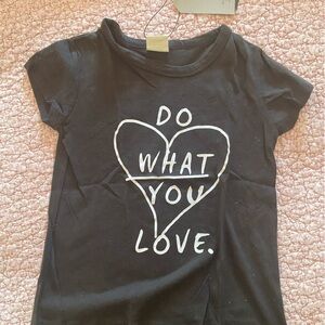 Zara girls black and white tshirt